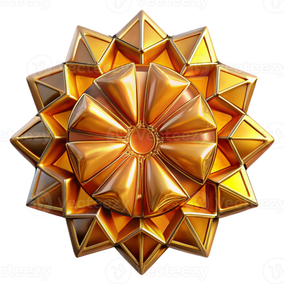 magnificent minimalist Fractured Stained Glass Kaleidoscope premium png
