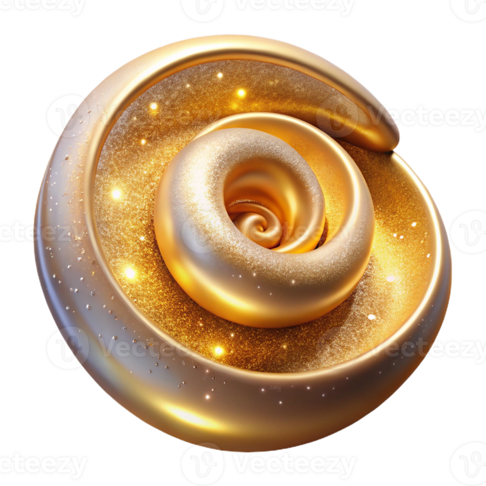 elegant artistic Golden Ratio Spirals Made of Stardust Sof high quality png