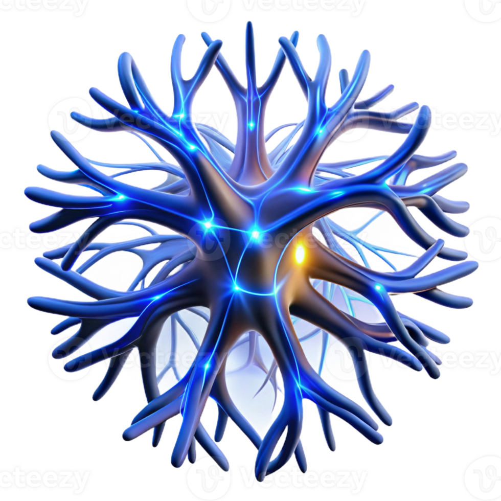 magnificent artistic A Pulsating Network of Bioluminescent Vei 4K png