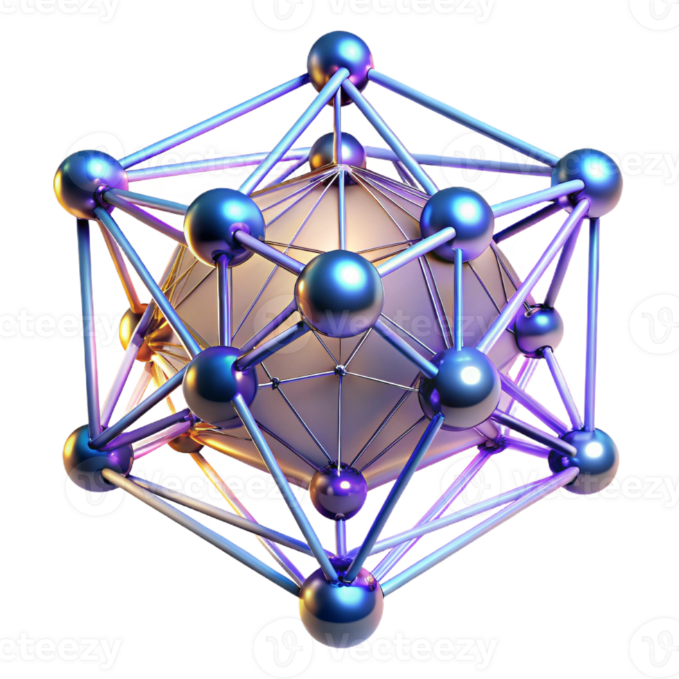 beautiful traditional Glowing Interconnected Network Lines original png