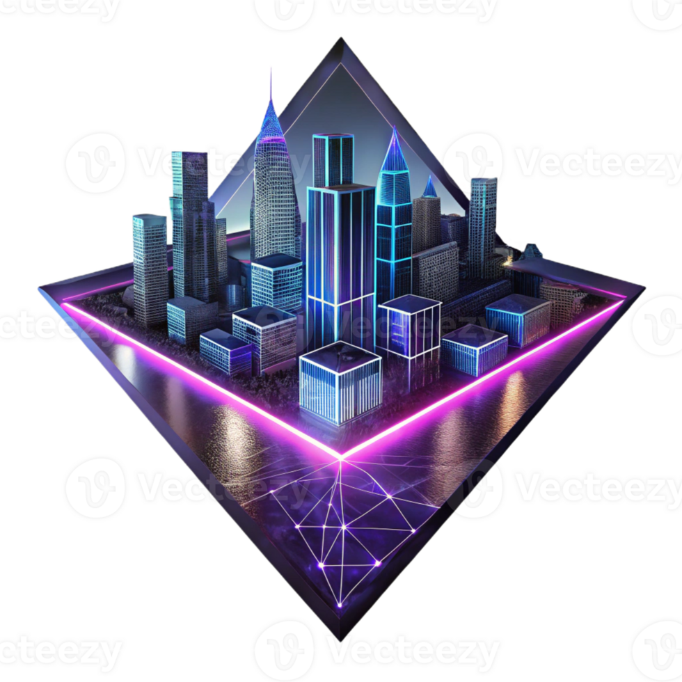 wonderful traditional Geometric Shapes Radiating Neon Light Da exclusive png