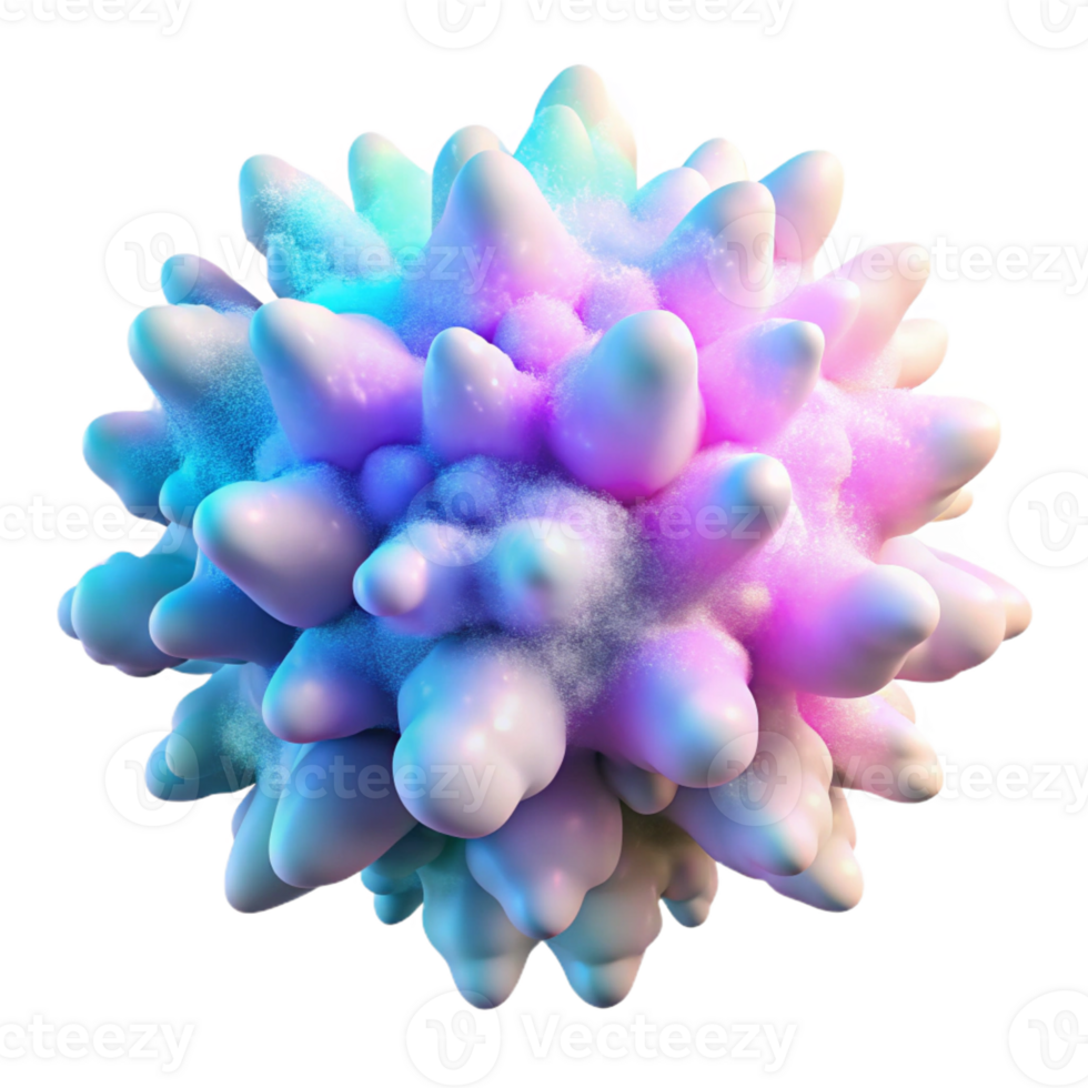 serene creative A Chaotic Explosion of Pastel Colored Part authentic png