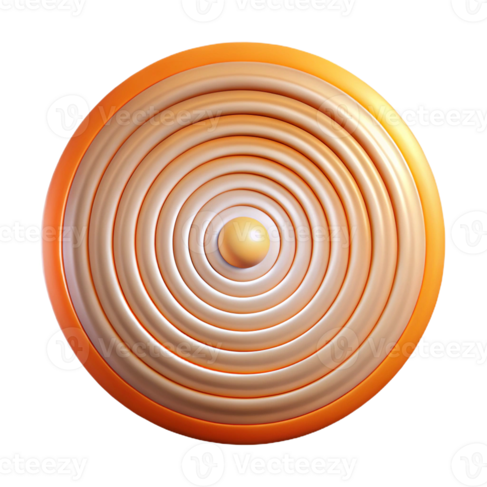 vibrant rustic A Series of Concentric Circles Radiating professional png