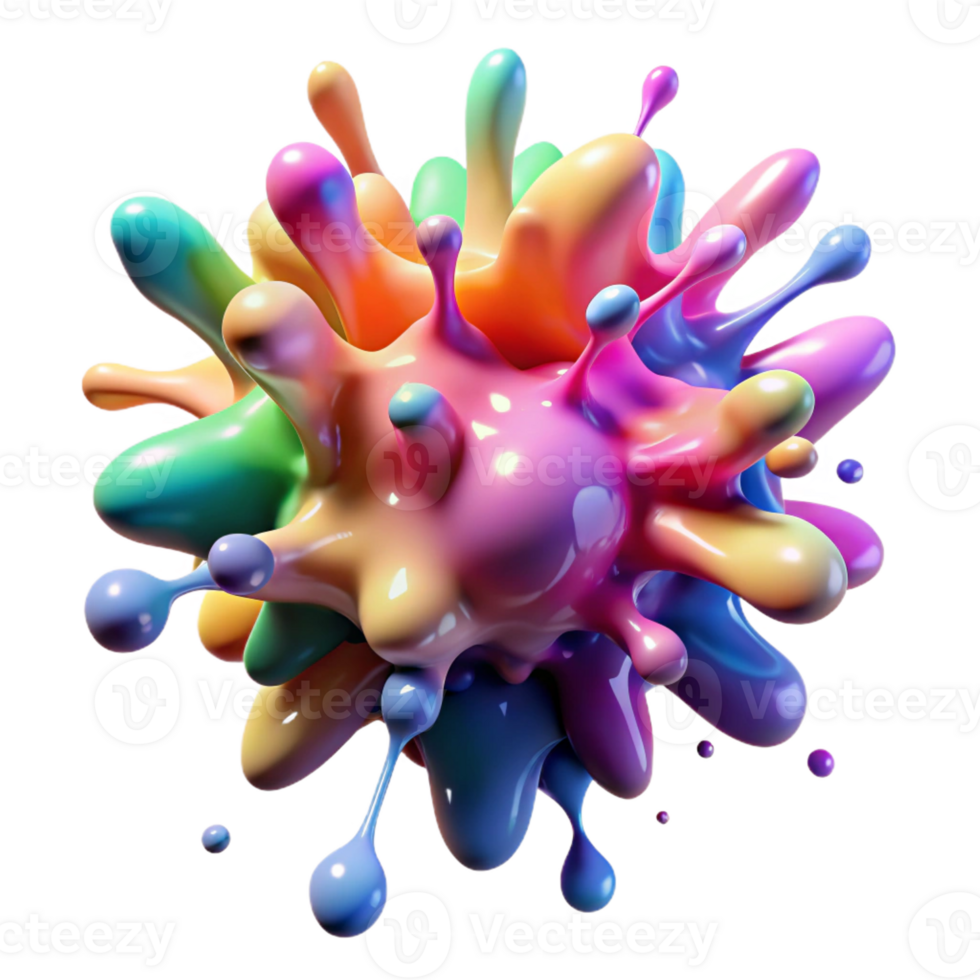 vibrant traditional A Chaotic Explosion of Paint Splatters high resolution png