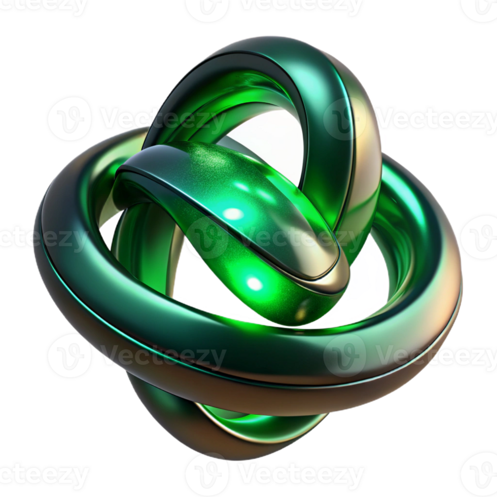 wonderful abstract Intertwined Ribbons of Liquid Mercury An high quality png