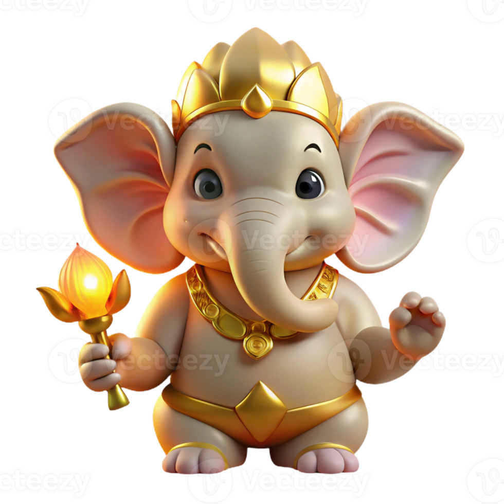 beautiful classic A Wise Ganesha with the Head of an Elepha authentic png