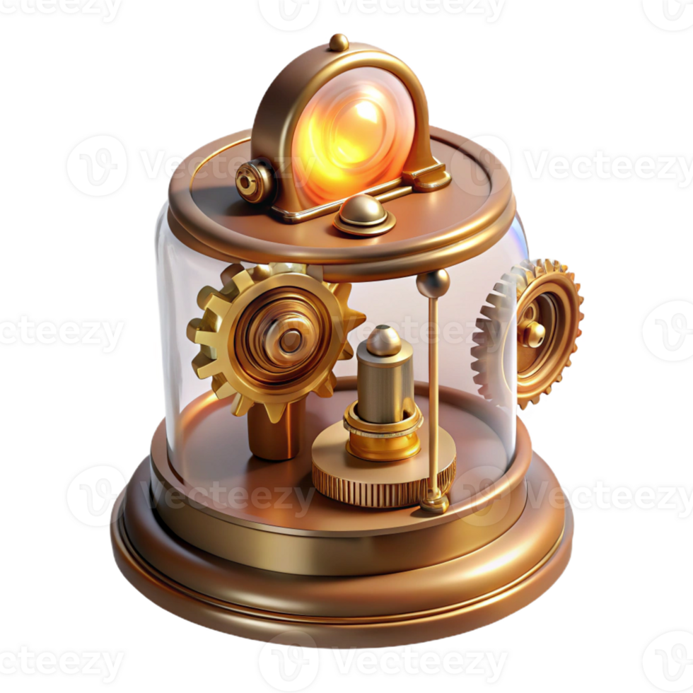 elegant classic Delicate Steampunk Music Box Playing genuine png