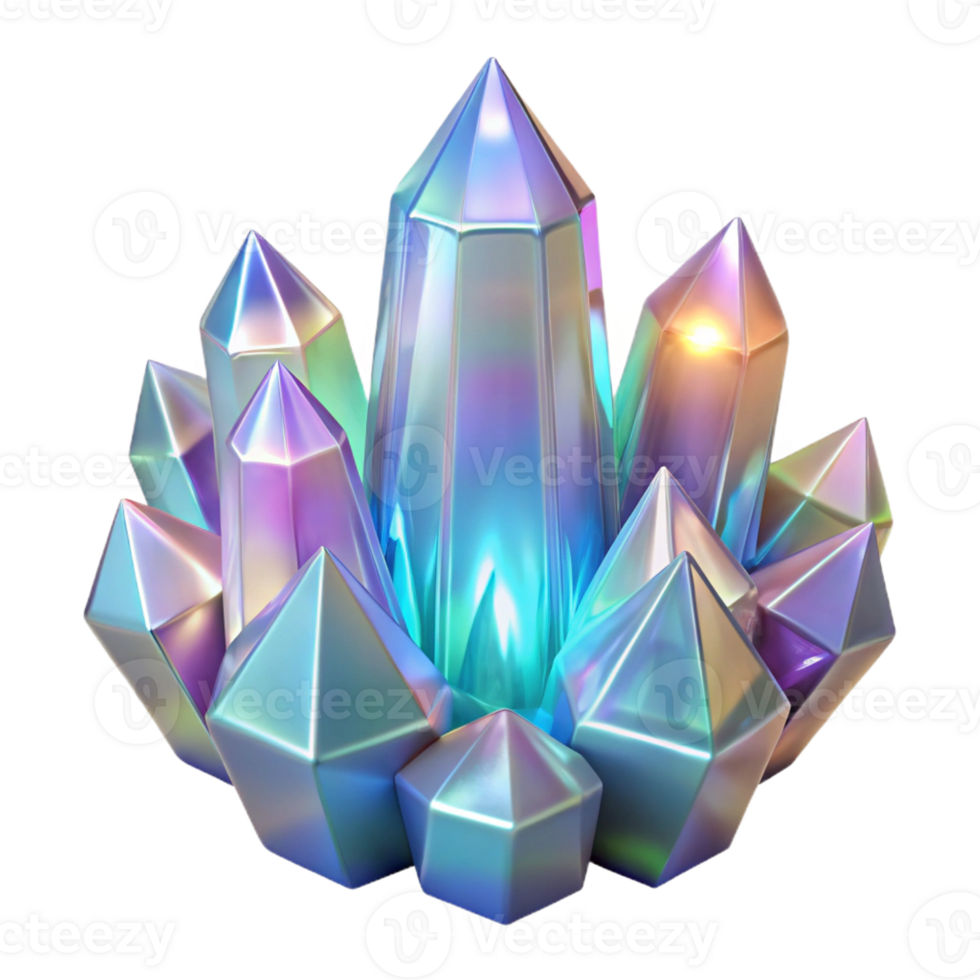 magnificent abstract Crystalline Structures Light Refraction high resolution png