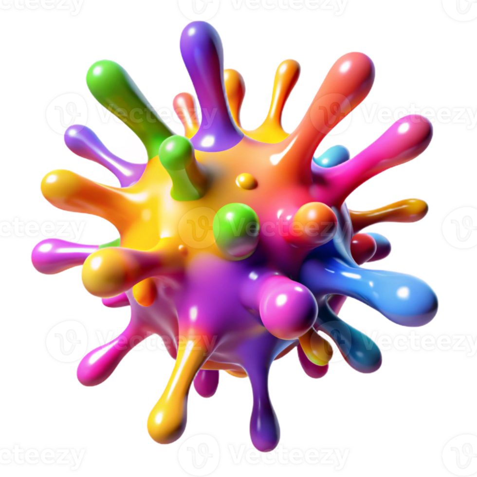 extraordinary minimalist A Chaotic Explosion of Colorful Paint Sp authentic png