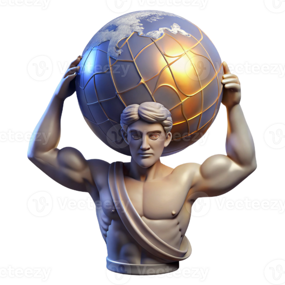 extraordinary traditional A Stoic Atlas Holding the Celestial Sphere original png