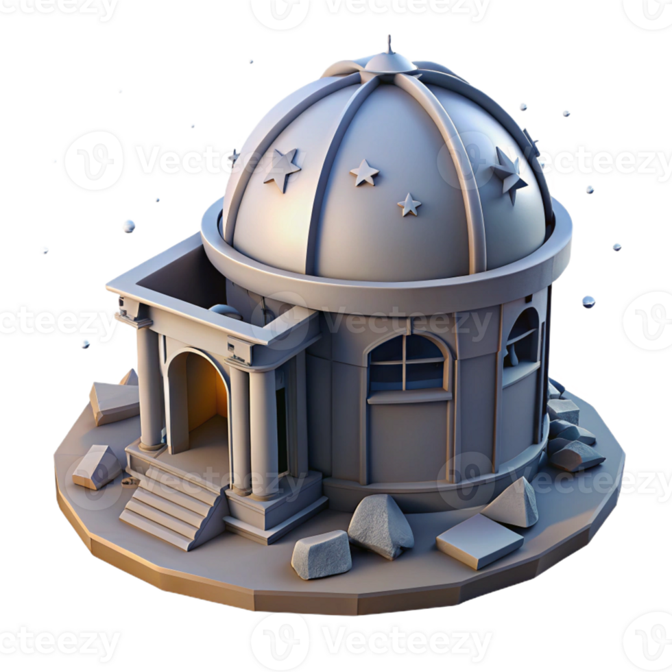 stunning creative An Abandoned Observatory Crumbling Dome png