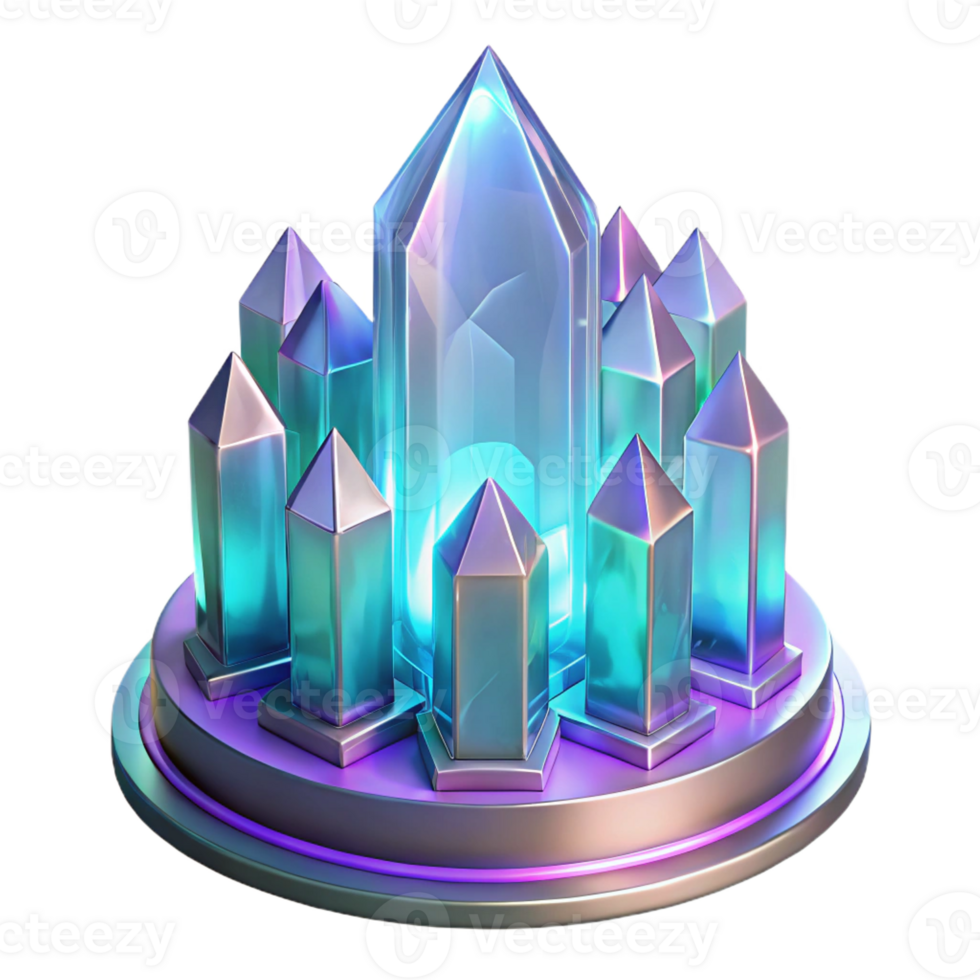elegant creative Crystal Palace Transparent Walls Refract high resolution png