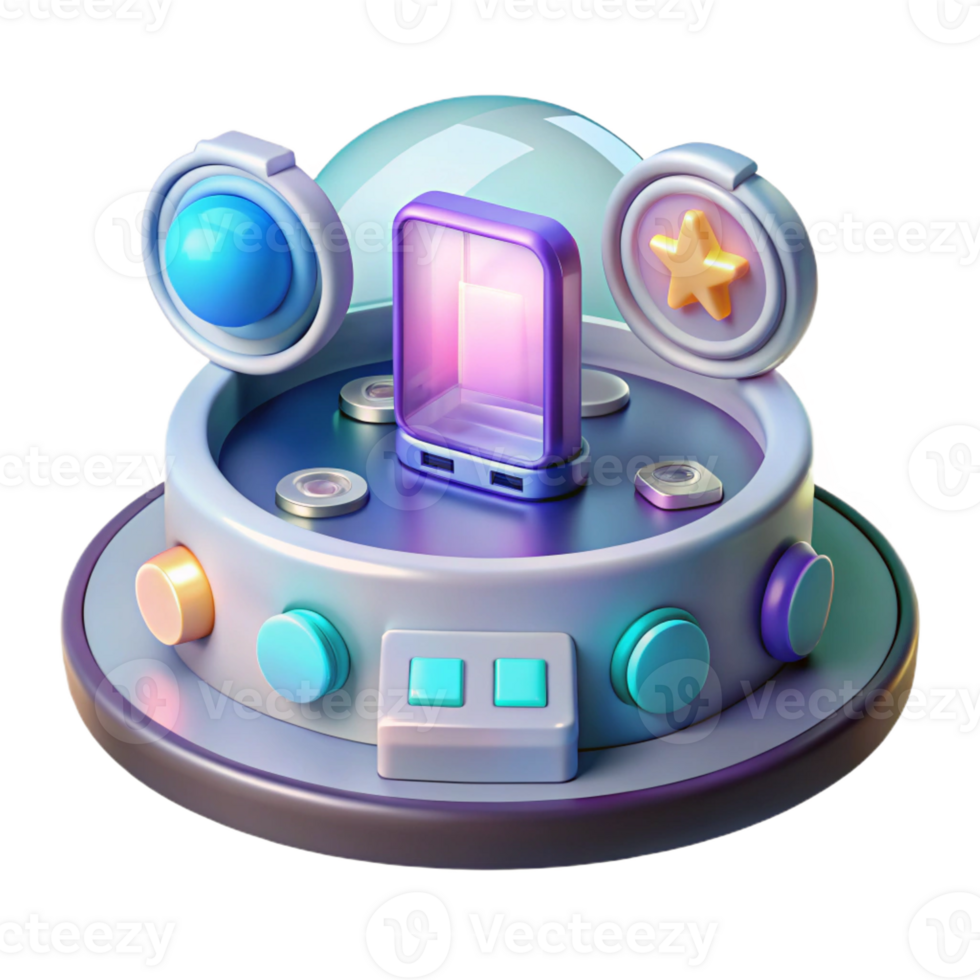 magnificent rustic Futuristic Holographic Interface professional png