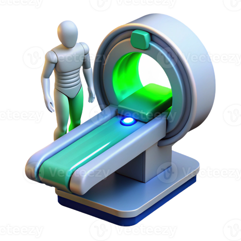 extraordinary creative A Futuristic Medical Scanner Analyzing A high quality png