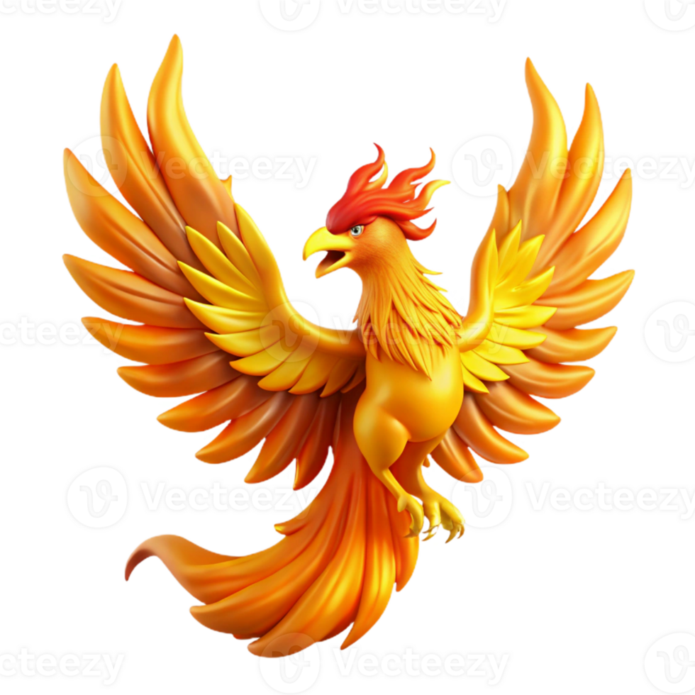 beautiful rustic A Majestic Phoenix Rising from Flames Ba professional png