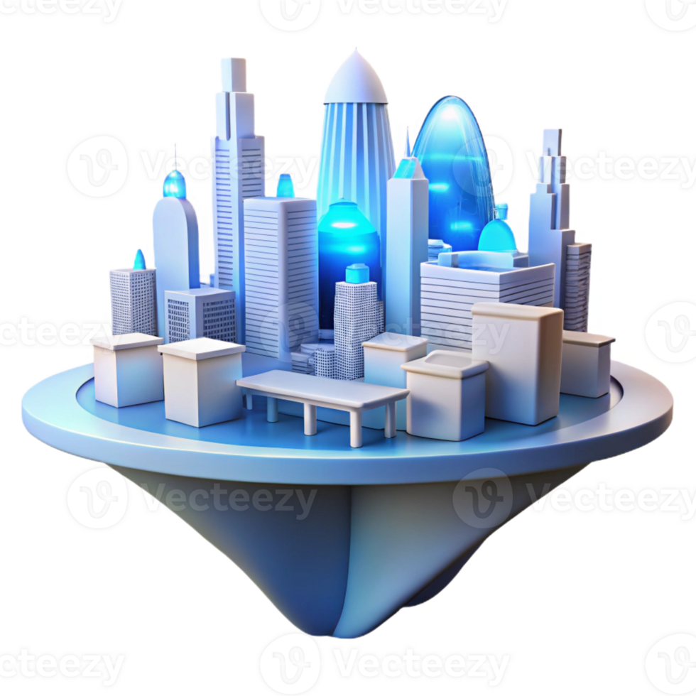 serene vintage A Futuristic Floating City with Sleek W professional png