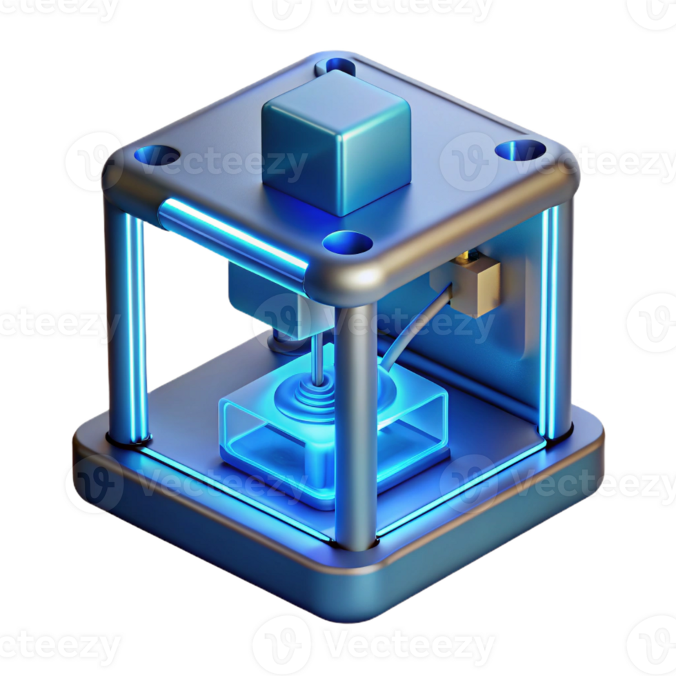 extraordinary minimalist A D Printer Creating a Complex Intricat detailed png