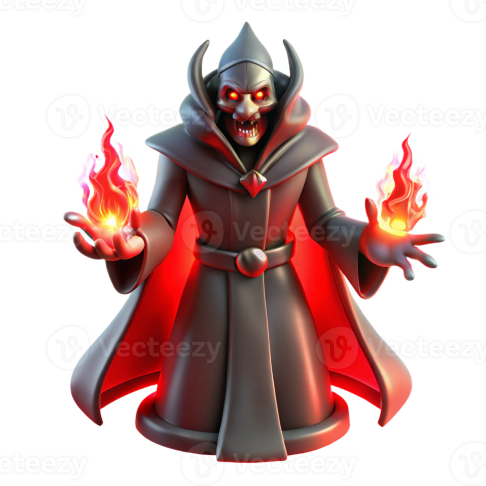 serene artistic A Powerful Warlock Summoning a Demonic En exclusive png