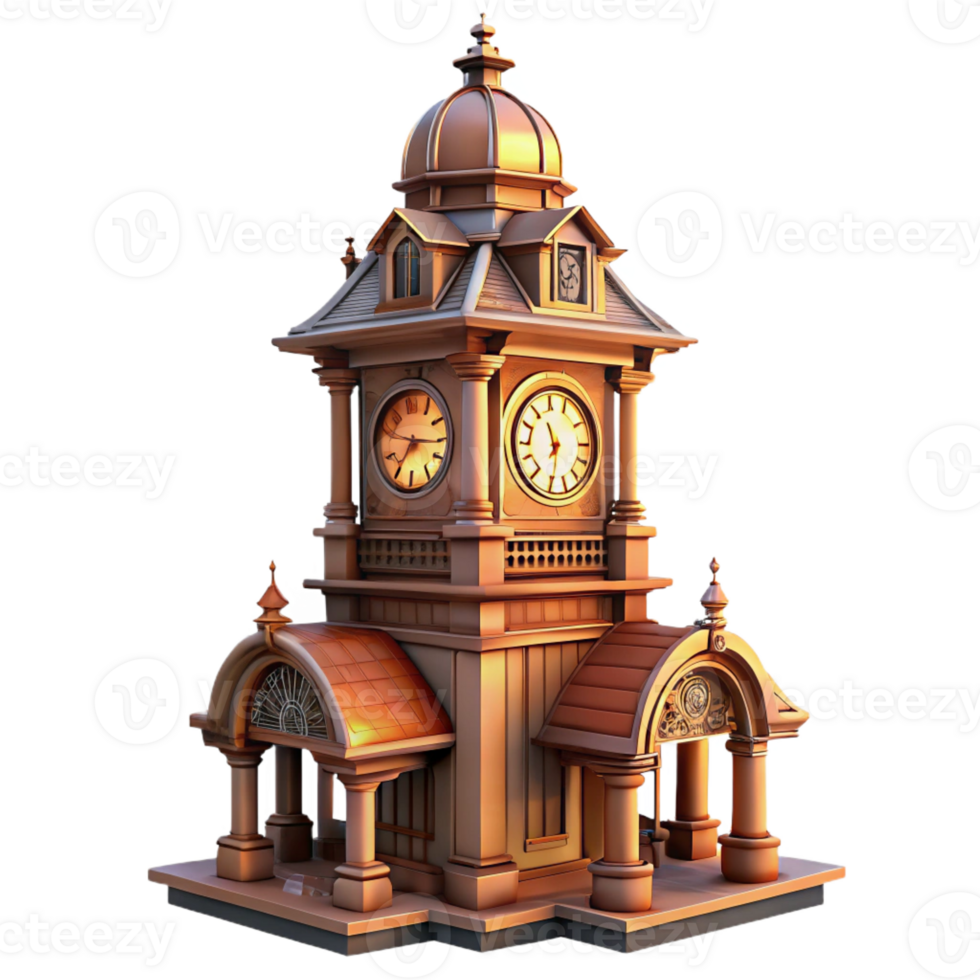 impressive contemporary A Towering Art Nouveau Clock Tower Intric authentic png