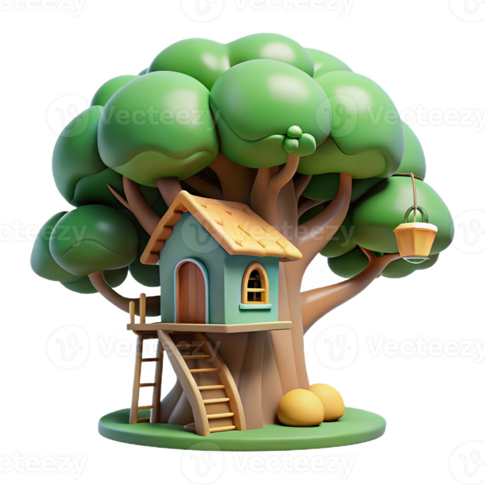 impressive artistic A Whimsical Treehouse Nestled in the Bran exclusive png