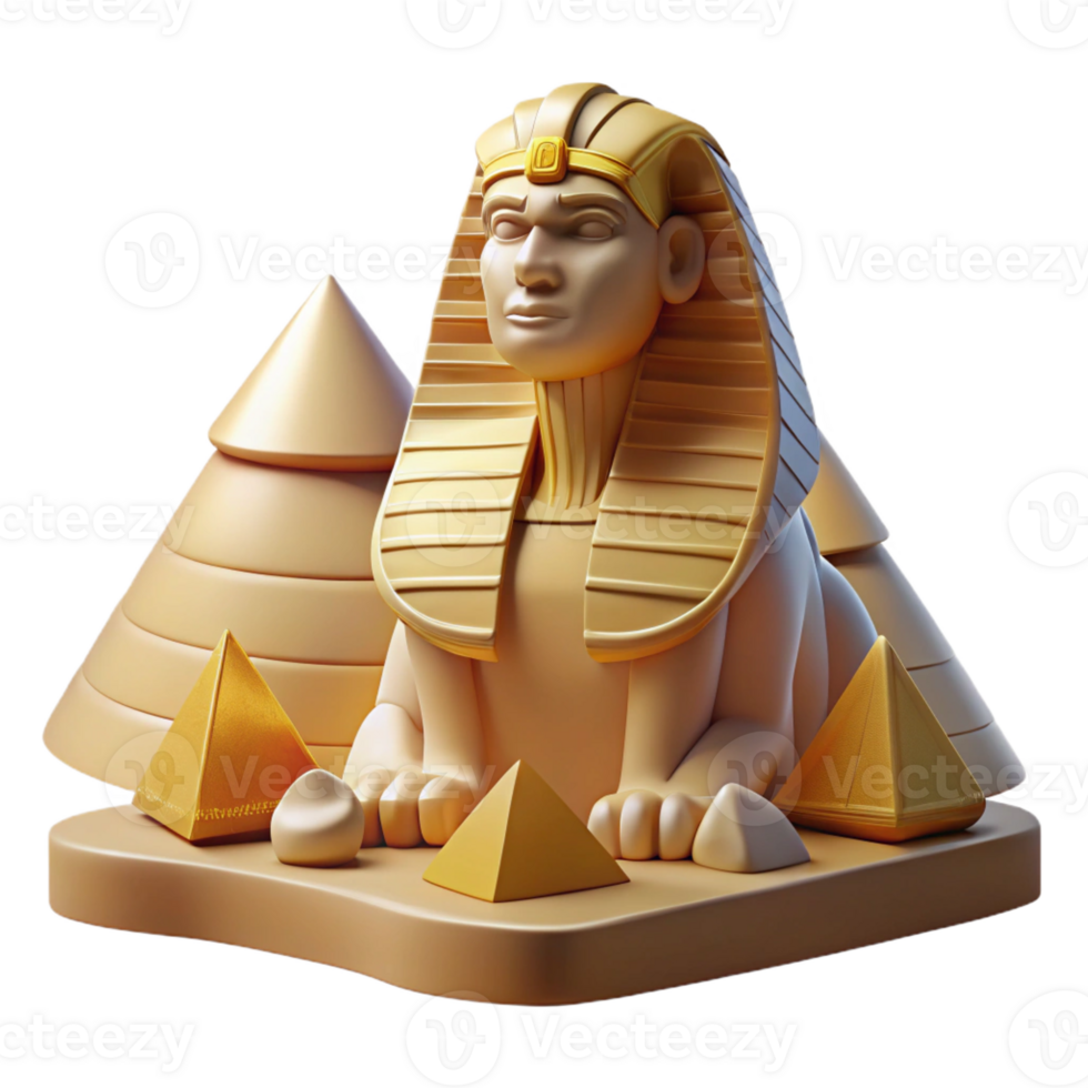 stunning vintage A Mysterious Depiction of the Sphinx Gua authentic png