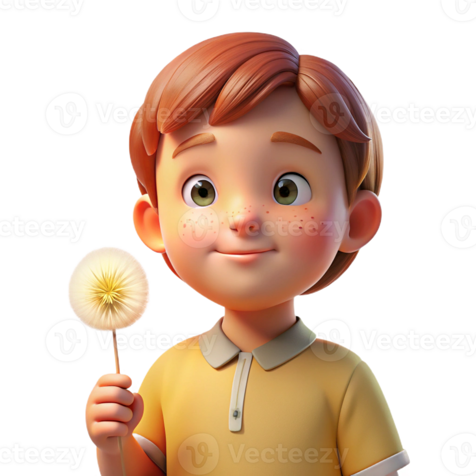 dramatic contemporary Portrait of a Child with Bright Curious authentic png
