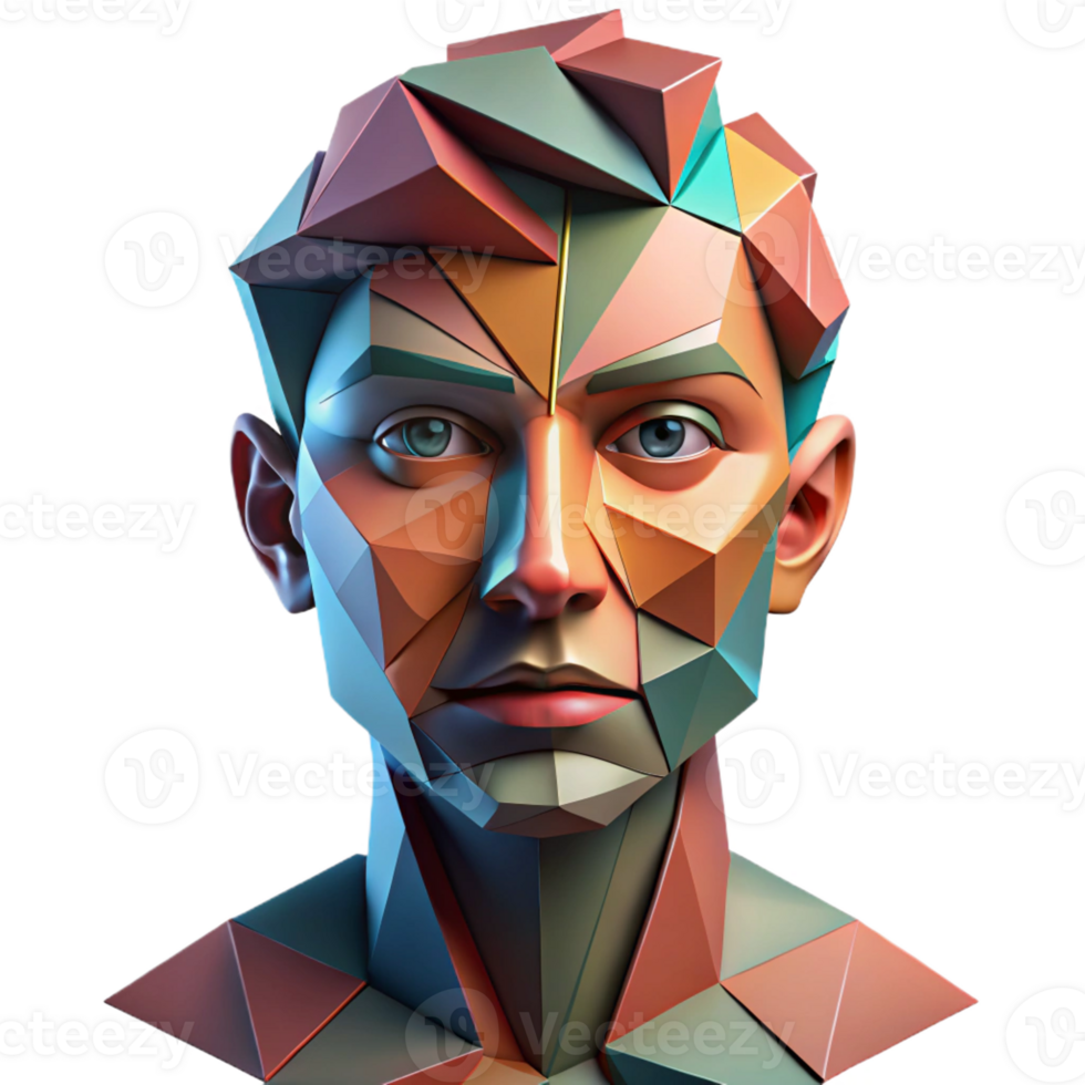magnificent artistic A Fragmented Deconstructed Portrait Compo authentic png