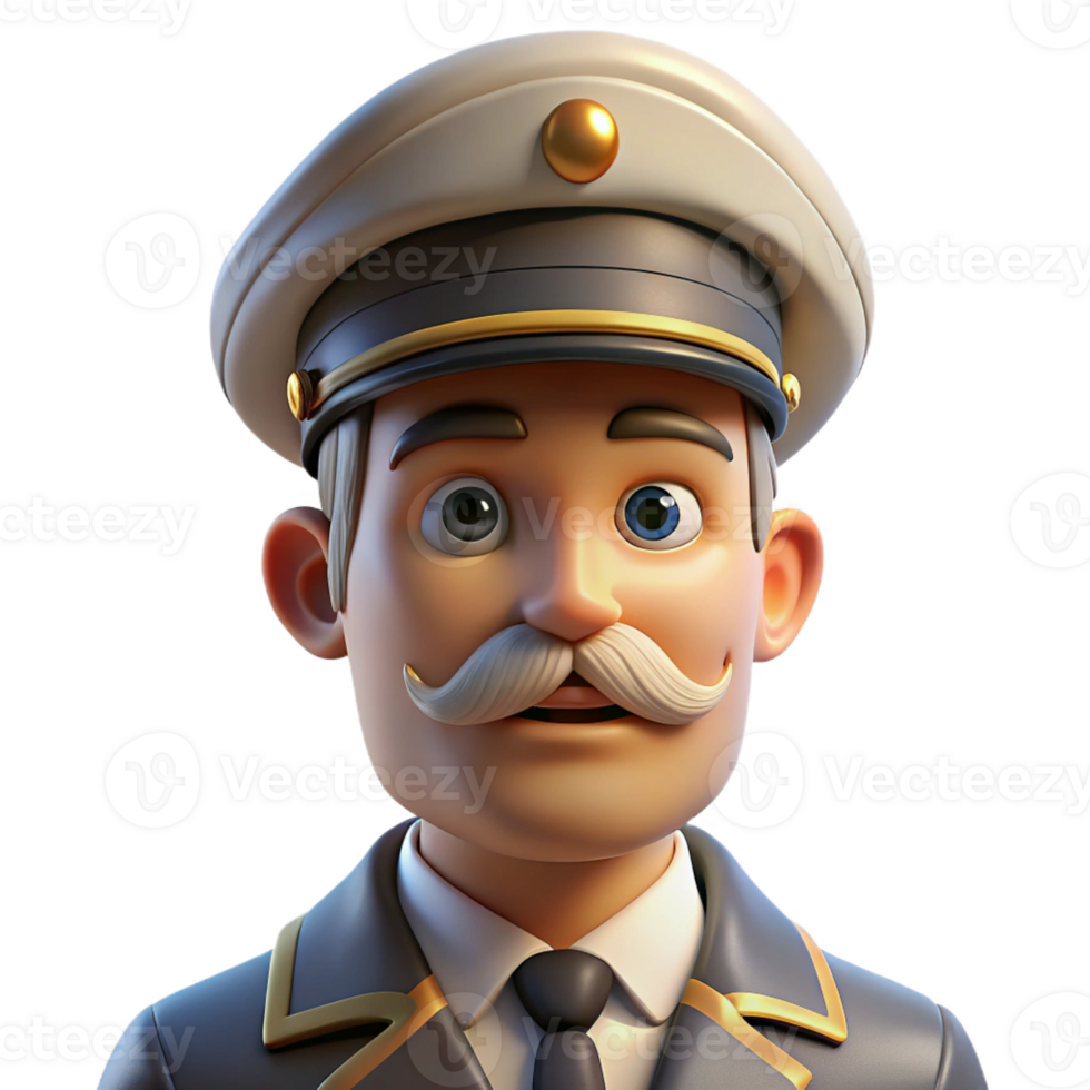 dramatic artistic Portrait of a Sailor with a Weathered Fac png