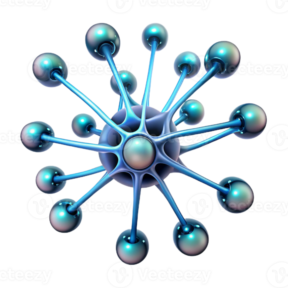 stunning classic A Network of Interconnected Bioluminesce detailed png