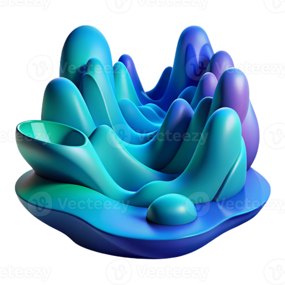dramatic creative A Vibrant Abstract Landscape Composed O exclusive png