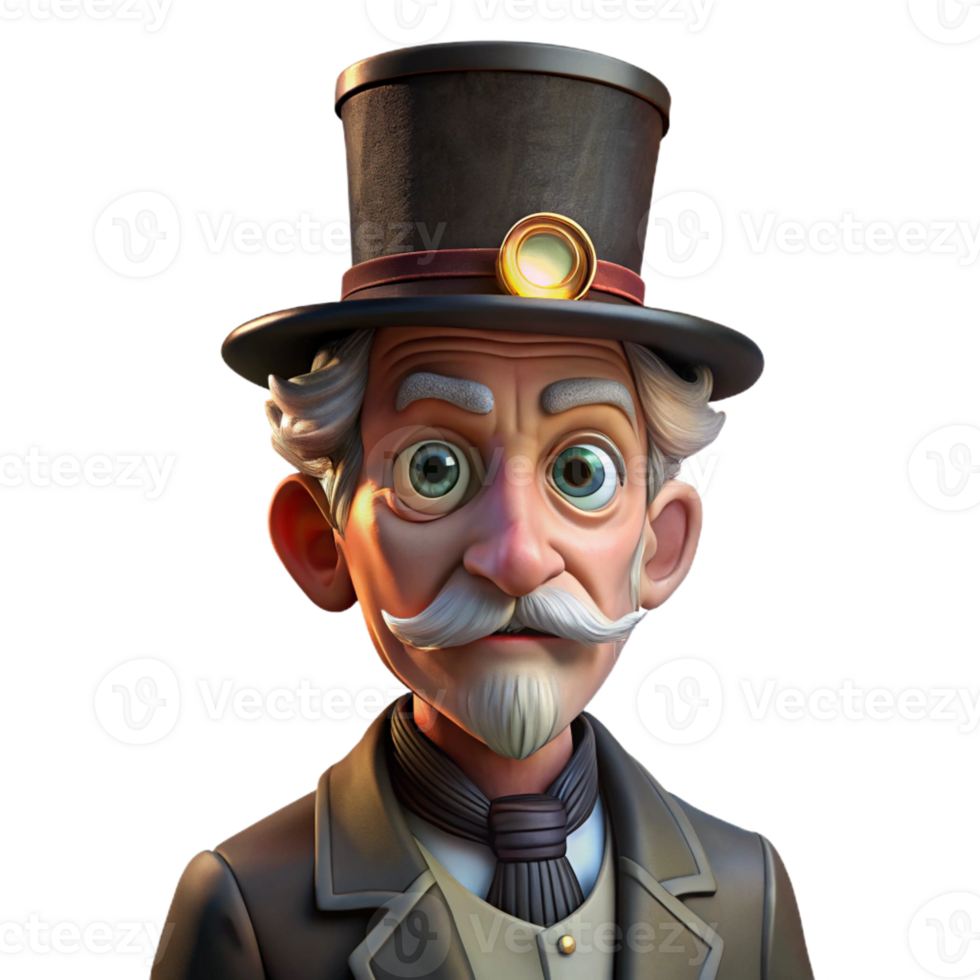stunning traditional Portrait of an Elderly Man with Deep Wrin genuine png