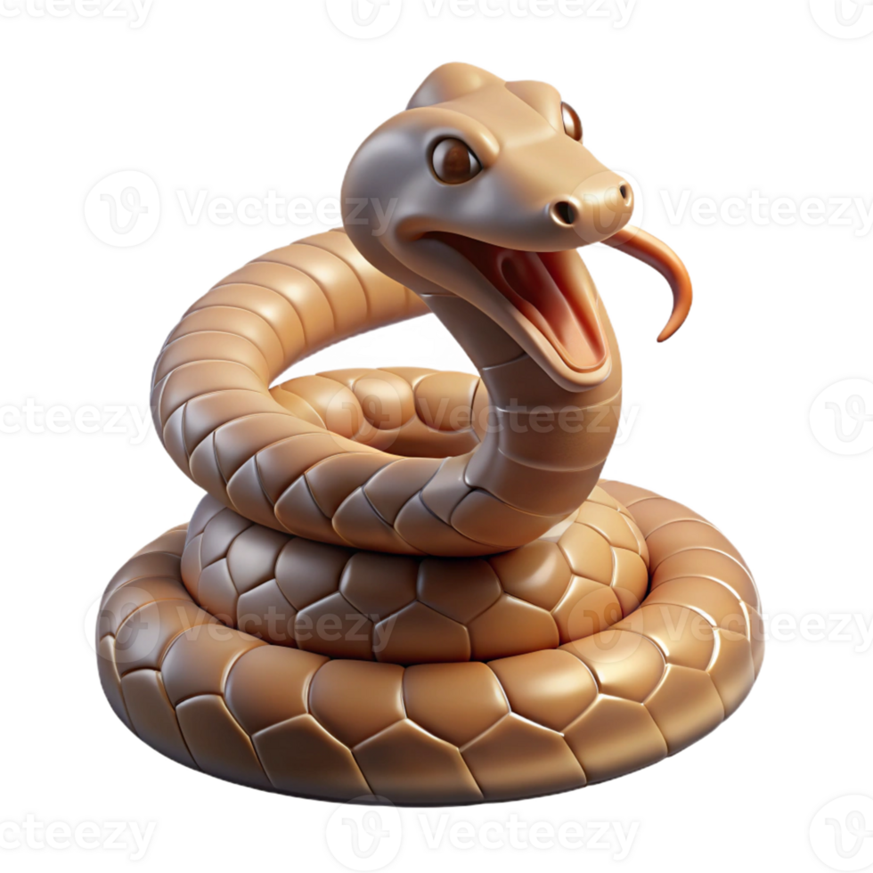 extraordinary classic A Coiled Rattlesnake Poised to Strike H authentic png