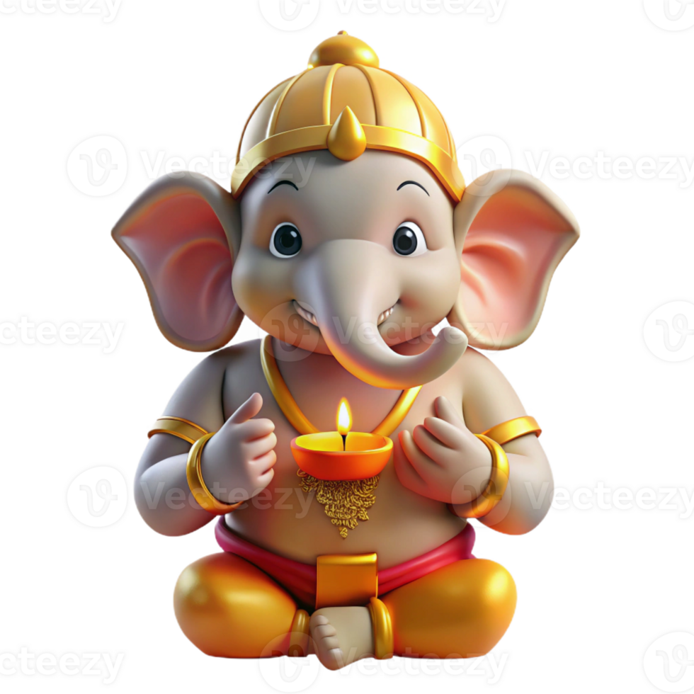 beautiful rustic A Benevolent Ganesha the Elephant Headed high quality png