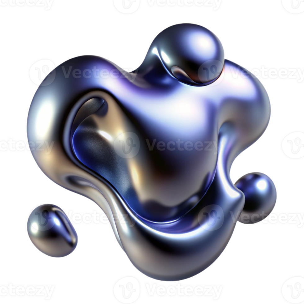 stunning artistic A Dynamic Flow of Liquid Mercury Morphing original png