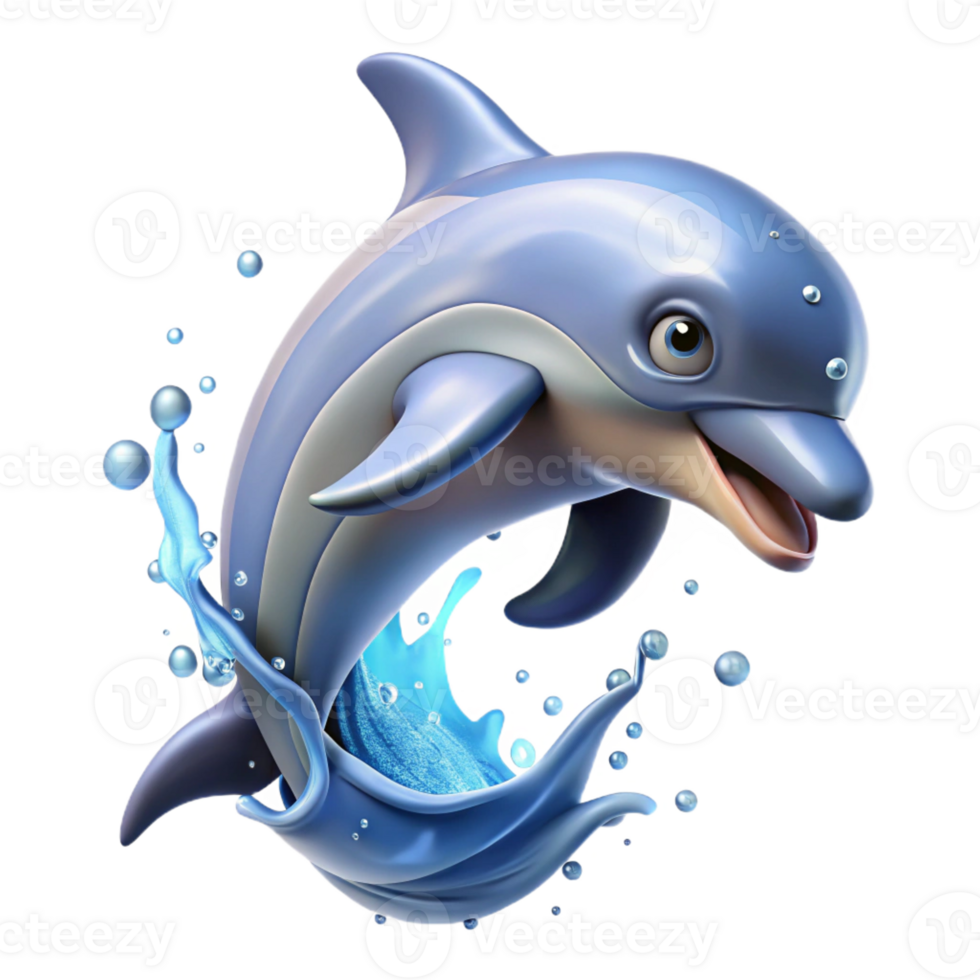 extraordinary creative A Playful Dolphin Leaping out of the Oce original png