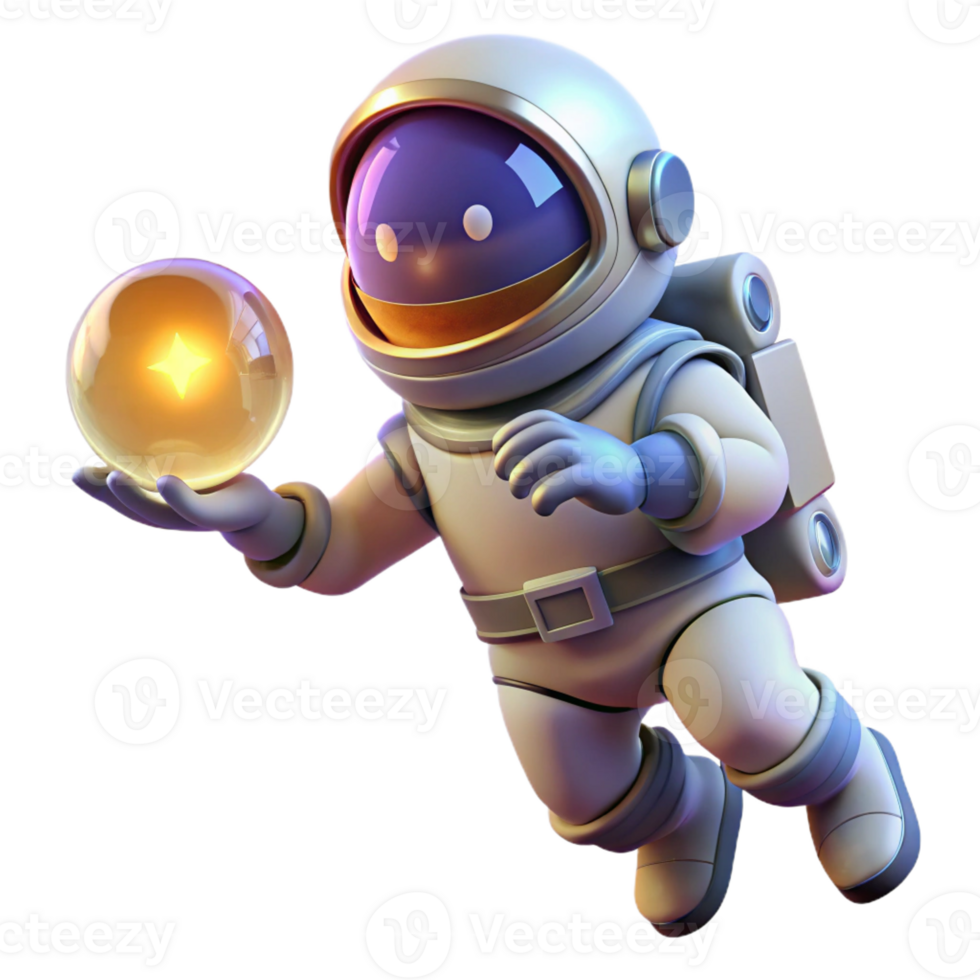 dramatic abstract A Lone Astronaut Floating in Space Holding genuine png