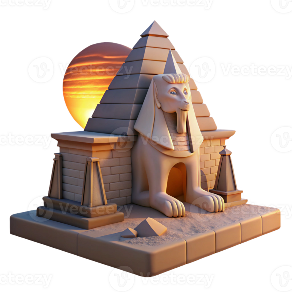 elegant traditional A Mysterious Sphinx Guarding an Ancient T genuine png