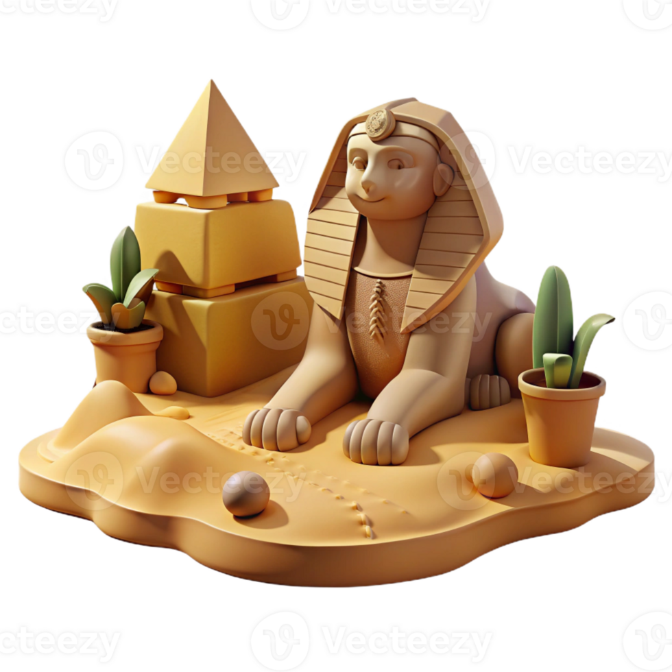 extraordinary classic Mysterious Sphinx Posing a Riddle authentic png