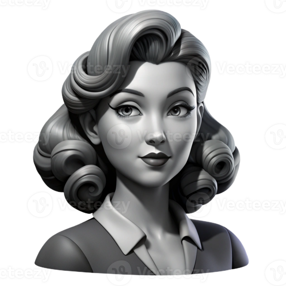 dramatic minimalist Portrait of a Glamorous Hollywood Starlet high resolution png