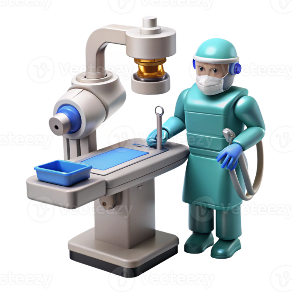 beautiful abstract A Robotic Surgeon Performing a Complex Op genuine png