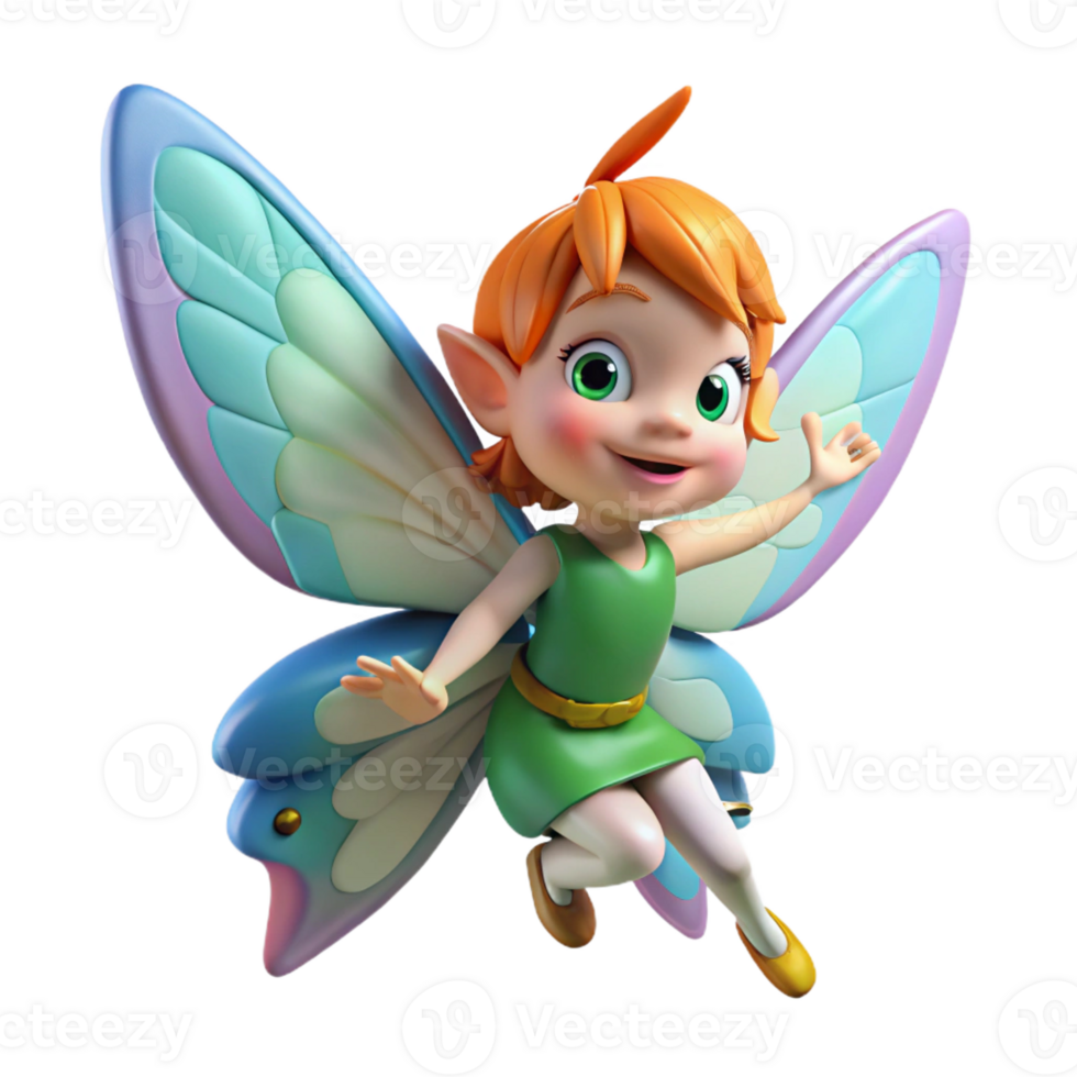 stunning contemporary A Mischievous Pixie Riding a Butterfly S high resolution png