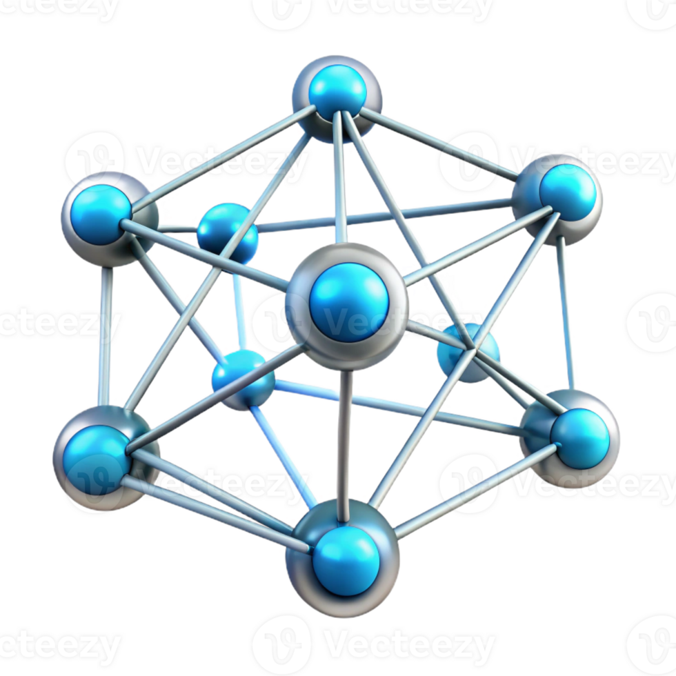 dramatic classic A Network of Interconnected Nodes and Li high resolution png