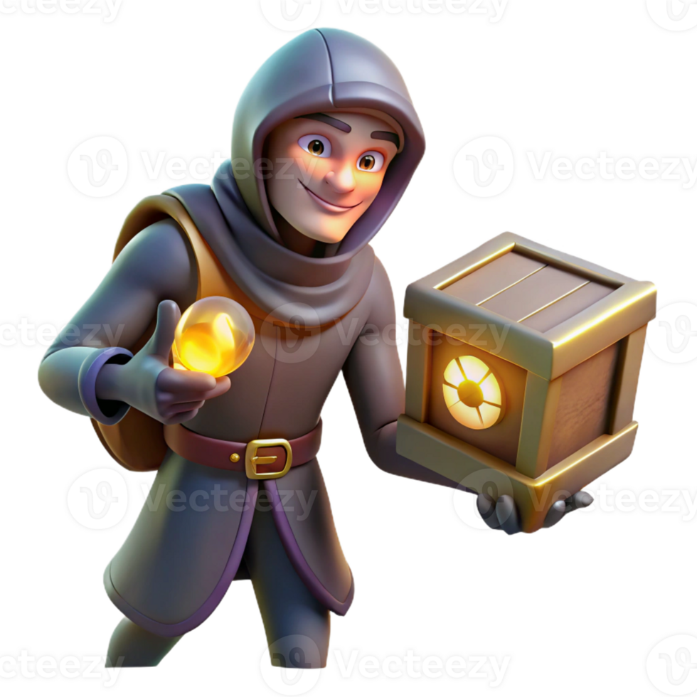 dramatic modern A Cunning Rogue Stealing a Magical Artif high quality png