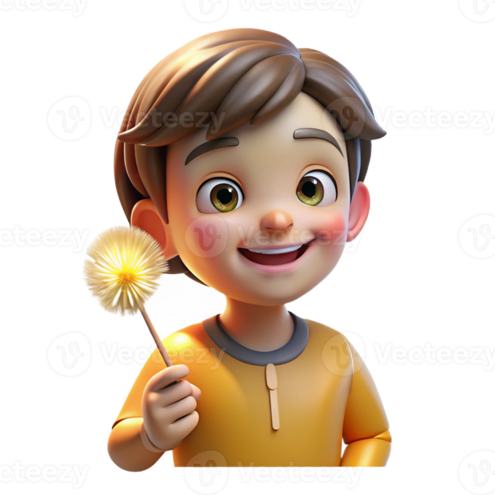 vibrant contemporary Portrait of a Child with Bright Curious png