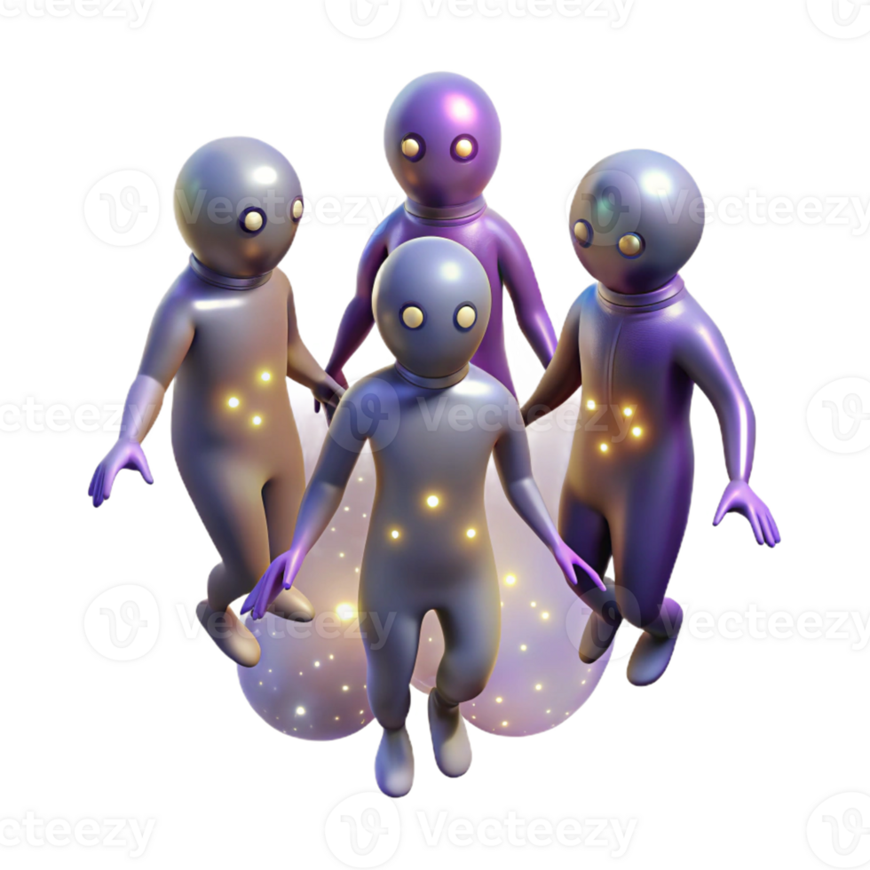 impressive modern A Group of Celestial Beings Floating Amon authentic png