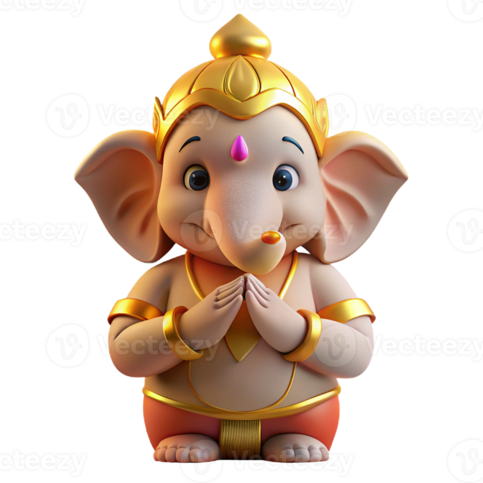 beautiful classic A Benevolent Ganesha the Elephant Headed high quality png