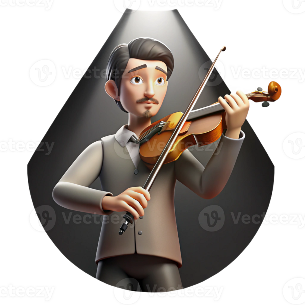magnificent traditional Portrait of a Melancholic Musician With high resolution png