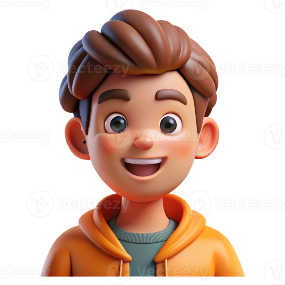 stunning rustic Portrait of a Playful Cartoon Character authentic png