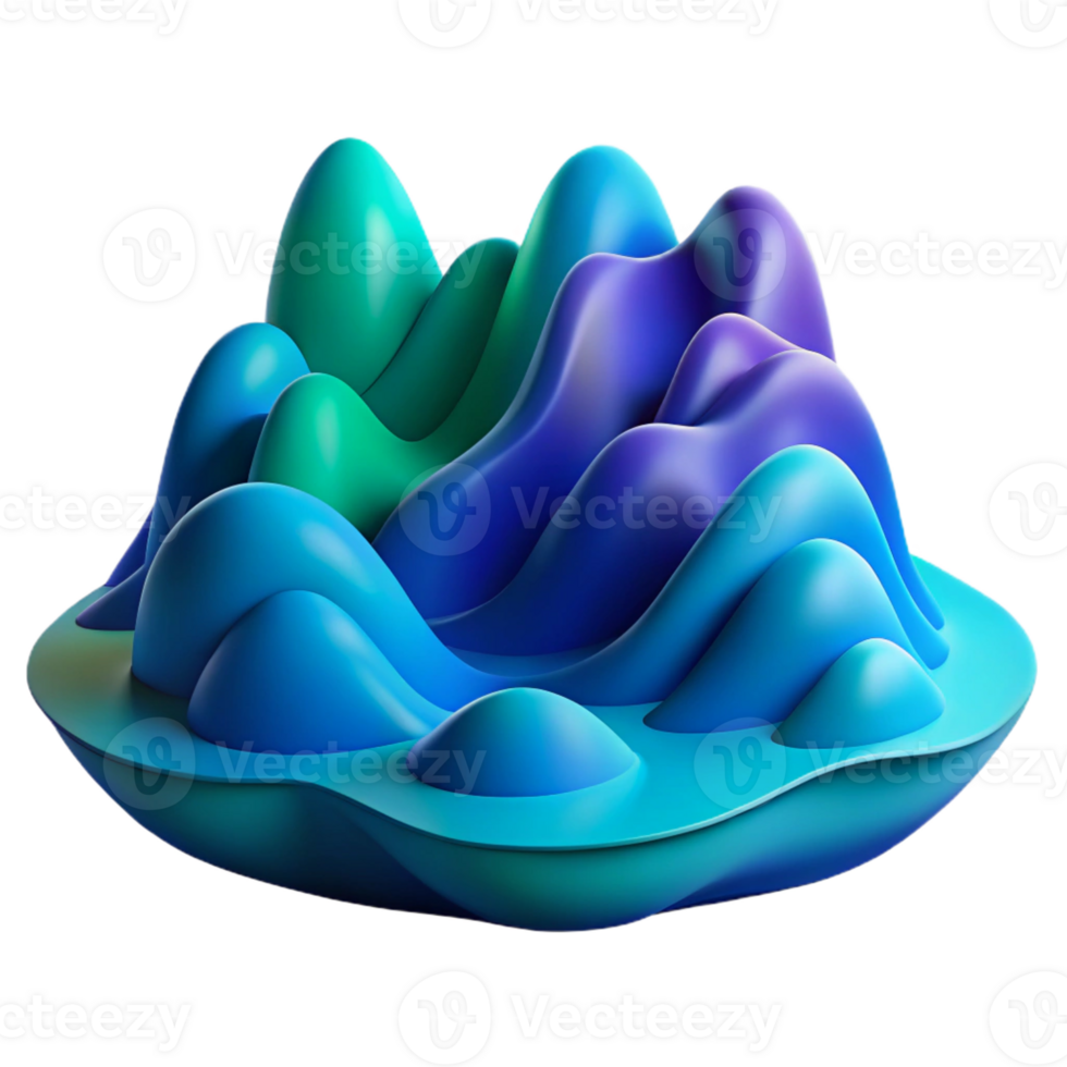 extraordinary vintage A Vibrant Abstract Landscape Composed O detailed png