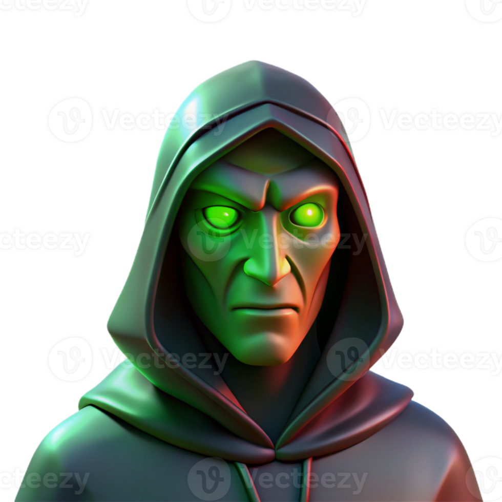 stunning creative Portrait of a Mysterious Figure Cloaked I detailed png